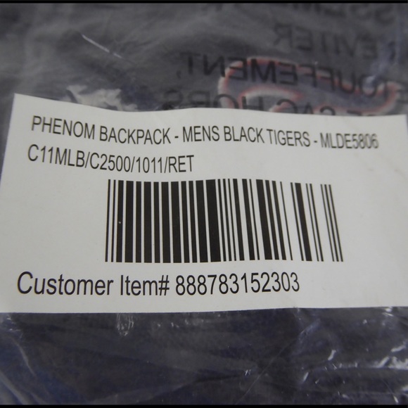 Detroit Tigers MLB Baseball Phenom Backpack New - Picture 10 of 10